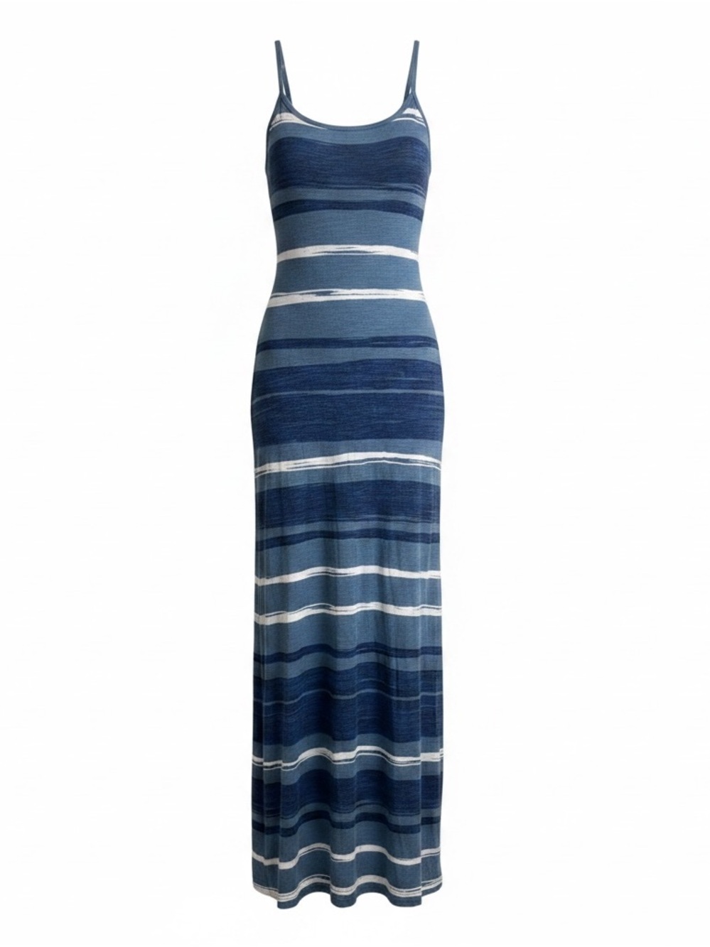 Aventura Blue & White Striped Maxi Tank Dress